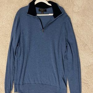 Banana Republic - Mens Quarter Zip. Medium. Navy